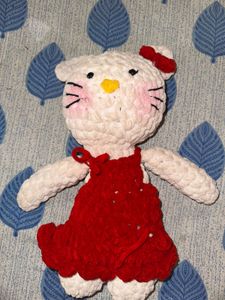 Handmade Crochet Hello Kitty Plush Toy