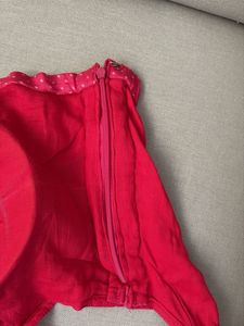 Vibrant Pink Polka Dot Blouse