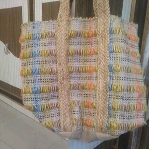 Handmade Jute Trending bag In Multicolour...