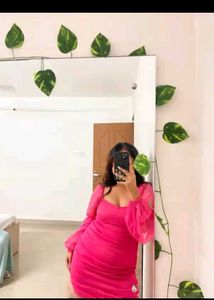 Tokyo Talkies Hot Pink Mini Dress