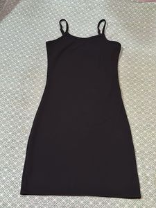 Classic Black Spaghetti Strap Dress