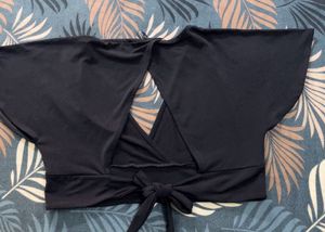 H&amp;M Stylish Black Wrap Top