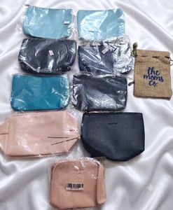 Set of Cosmetic Pouches - Various Colors