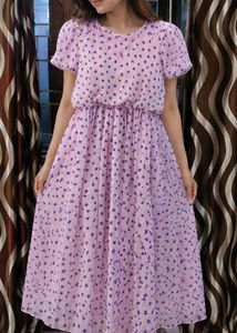 Pretty Floral Midi Dress