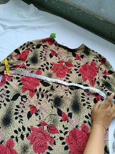 Vintage Floral Print Top
