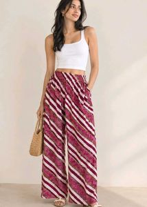 Boho Striped Palazzo Pants