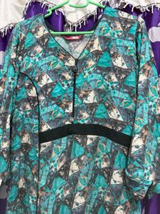 Vibrant Geometric Print Kurti