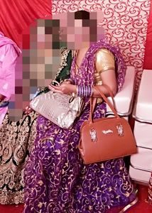 Embroidered Lehenga in Purple colour