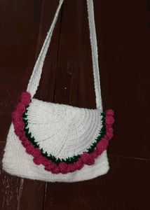 Charming Crochet Crossbody Bag