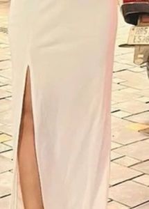 Elegant White Spaghetti Strap Dress