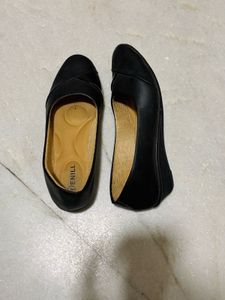 Black Wedge Heel Bellies