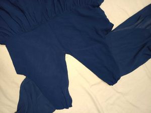 Elegant Navy Blue Gown