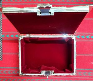 Elegant Silver Plated Peacock Jwellery Box