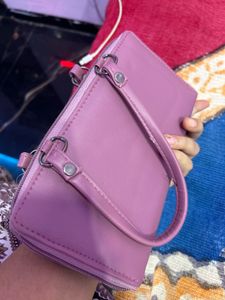 Floral &amp; Pink Clutch/Wallet Set