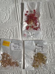 Beaded Jewelry Charms-Red Yellow & Rose Gold
