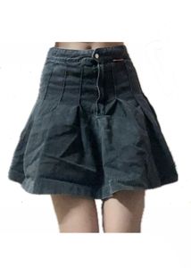 H&amp;M y2k Denim Pleated Mini Skirt High Waisted
