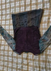 yk2 / vintage Unique Print Long Sleeve Top