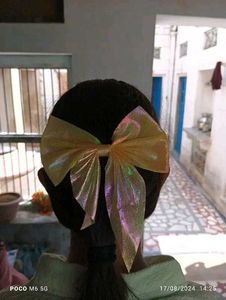 Sparkling Hair Bow Clips Set