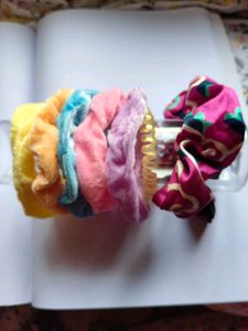 Colorful Scrunchie Hair Tie Set