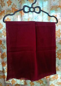 Maroon Embroidered Dupatta