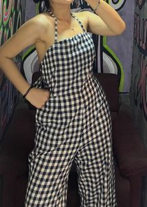 Gingham Check Jumpsuit32-34