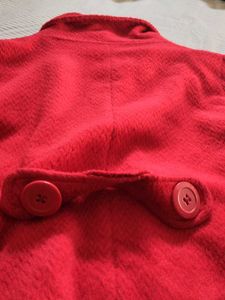 Chic Red Cropped Jacket