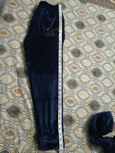 Blue Velvet Tracksuit - WOW GIRL