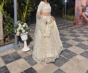 Elegant White Embroidered Lehenga Choli