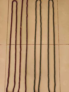 New Unused Set of 4 Beaded Necklaces Haar Mala