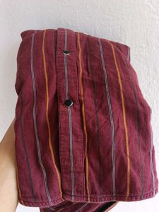 Peter England Striped Men's Shirt