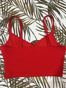 Red Crop Top
