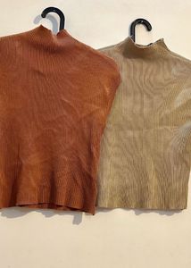 half neck top combo set of 2
