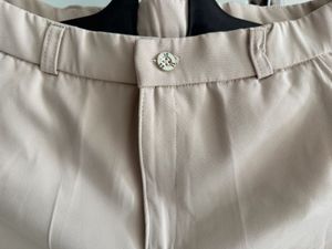 Classic Beige Wide-Leg Trousers