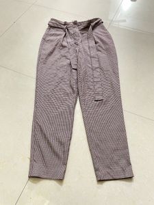ONLY   Waist Houndstooth Pants