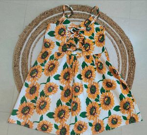 SHEIN Sunflower Print Dress