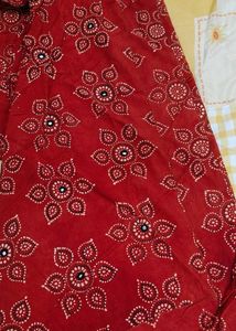 Fabindia Floral Print Mirror Work Shrug, Size