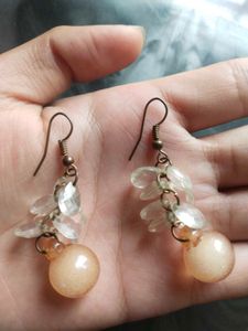 Elegant Beaded Drop Earrings