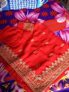 Real Mirror Work Saree ♥️