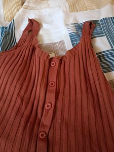 Brown Crop Top