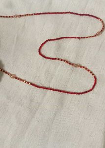 Elegant Red Beaded Necklace