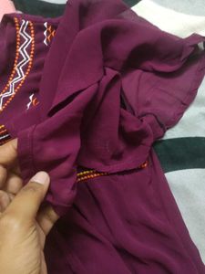 Boho Embroidered Flared Sleeve top