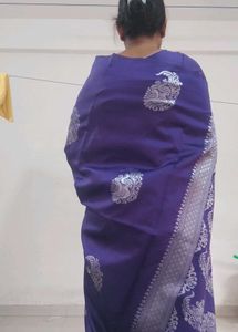Purple Silk Saree
