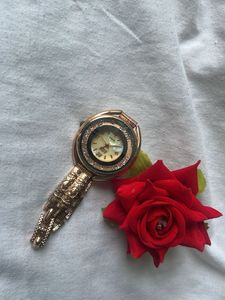 SK Luxury Rose Gold Watch - Elegant Diamond Studde