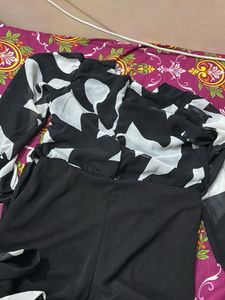 Black &amp; White Jumpsuit