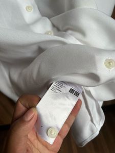 Uniqlo White Button-Up Shirt