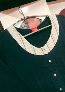 Stylish Navy Blue Casual Kurti