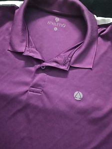 Purple Athletic Polo Shirt