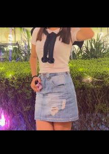 Denim Mini Skirt