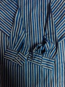 Classic Blue Striped Men's Shirt