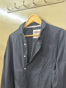 Men's Dark Blue Casual Shirt